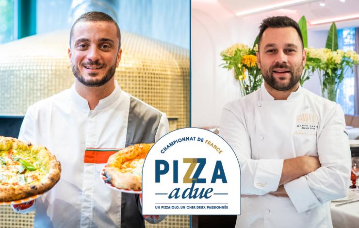 Peppe Cutraro et Antonio Salvatore jurés du concours Pizza a Due de Galbani Professionale