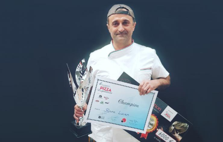 Lucien Bruno, vainqueur du 4ème Championnat de Pizza Napolitaine