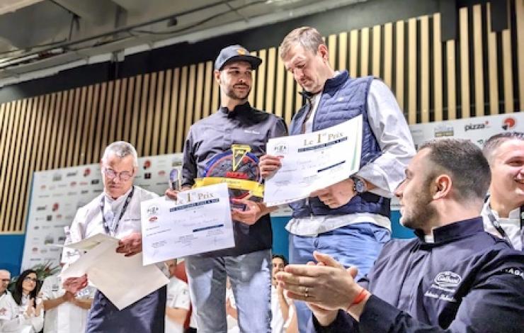 Steve Bonnet et Arnaud Faye, Champions de France de Pizza a Due 2023 avec la Pizza Lapin  et Poulpe
