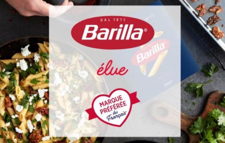 Barilla élue marque préférée des Français dans la catégorie pâtes 