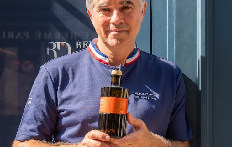Emmanuel Ryon, MOF glacier et champion de France de pâtisserie crée une glace à l'huile d'olive Terra Byzacena