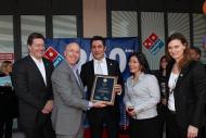Le président de Domino’s Pizza Patrick Doyle inaugure le 200è en France