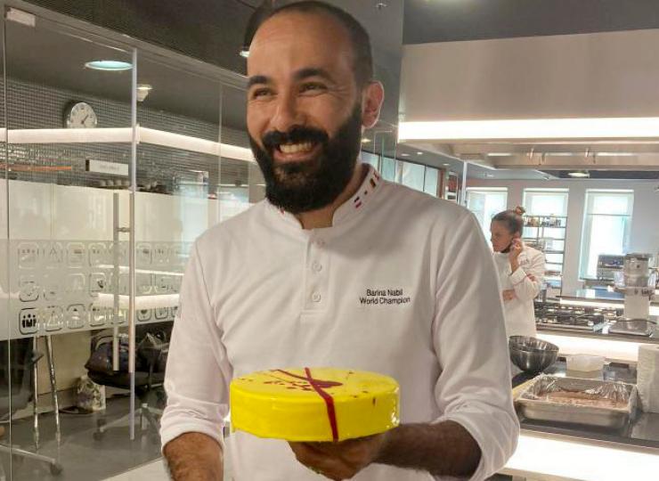 Nabil Barina, à nouveau Champion du Monde de pâtisserie au Host de Milan