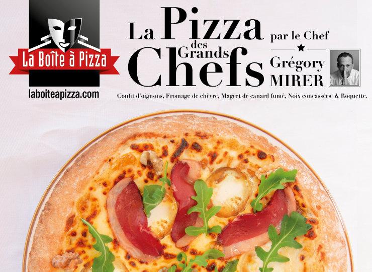 La Pizza des Grands Chefs 2024 : une édition limitée par le Chef étoilé Grégory Mirer pour La Boîte à Pizza