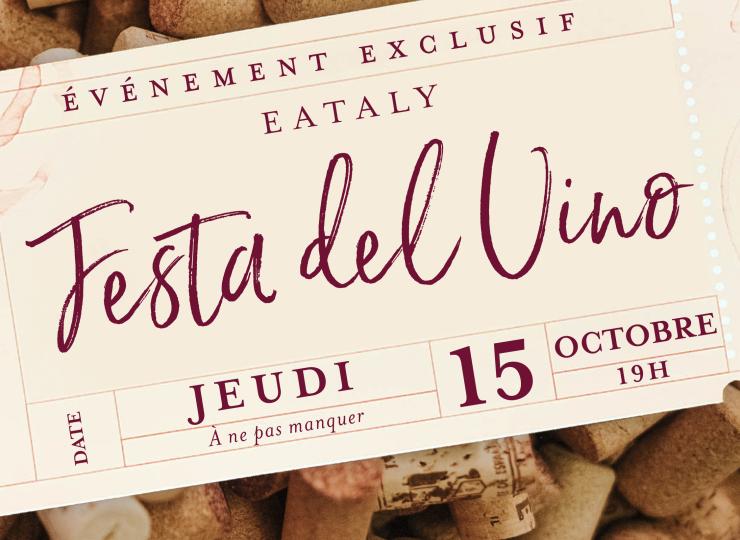 Eataly célèbre les vins italiens avec la 8e édition de la Festa del Vino
