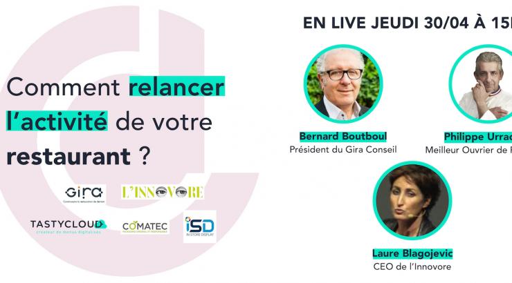 Jeudi 30 avril à 15h La Compagnie des Desserts et TastyCloud aident les restaurateurs à se relancer