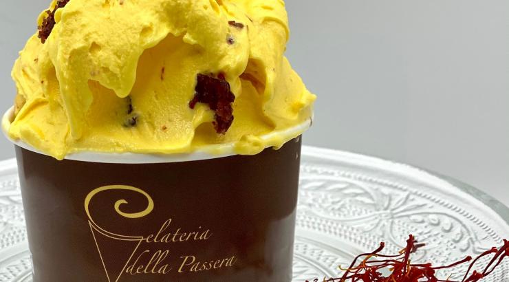 La glace artisanale dédiée à Pellegrino Artusi à La Gelateria della Passera de Florence