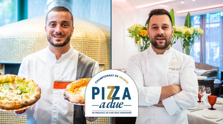 Peppe Cutraro et Antonio Salvatore jurés du concours Pizza a Due de Galbani Professionale