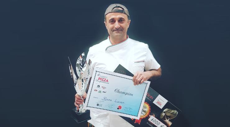 Lucien Bruno, vainqueur du 4ème Championnat de Pizza Napolitaine