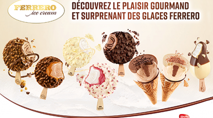 Vente de produits Glace Ferrero Rocher en France