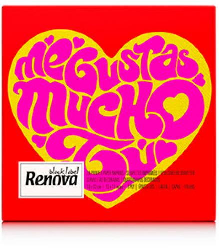 Serviettes St Valentin par Renova