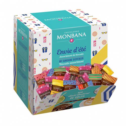 Envie d’été, assortiment de 200 biscuits bords de tasse par Monbana