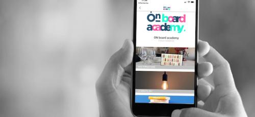 ON board academy, application de formation continue en restauration