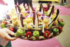 La pizza aux fleurs par Alex Monterosso