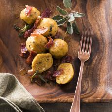 Canederli aux amandes et jambon de Parme