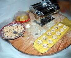 Ravioli “Italia” avec mozzarella di Bufala, basilic et tomates séchées