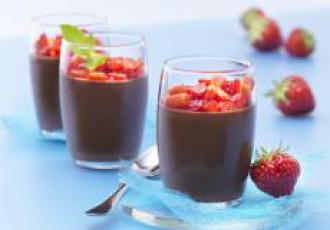Panna Cotta fraise-chocolat