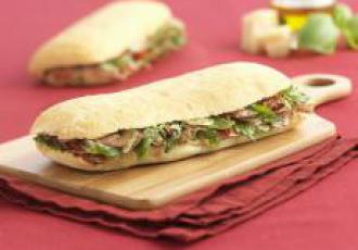 Sandwich Ciabatta et Jambon de Parme et Pesto